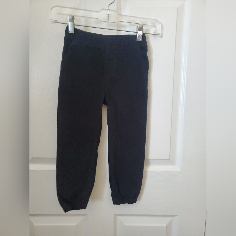 CAT Black Cotton Twill Boy's Jogger Pants